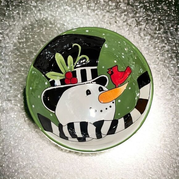 Fitz and Floyd Frosty’s frolic bowl - Picture 1 of 4